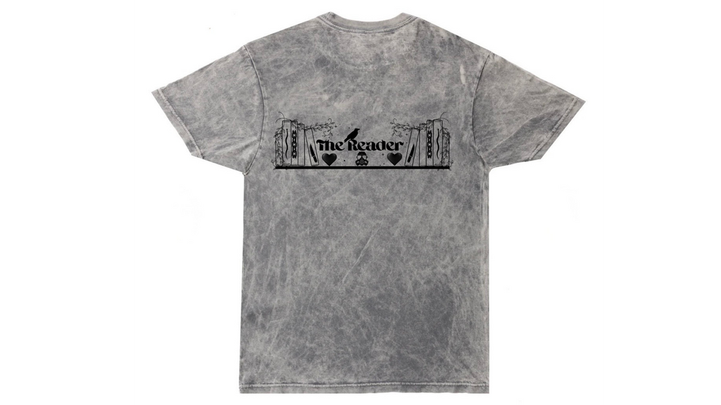 Crystal-Wash Dark Romance Bookcase Shirt