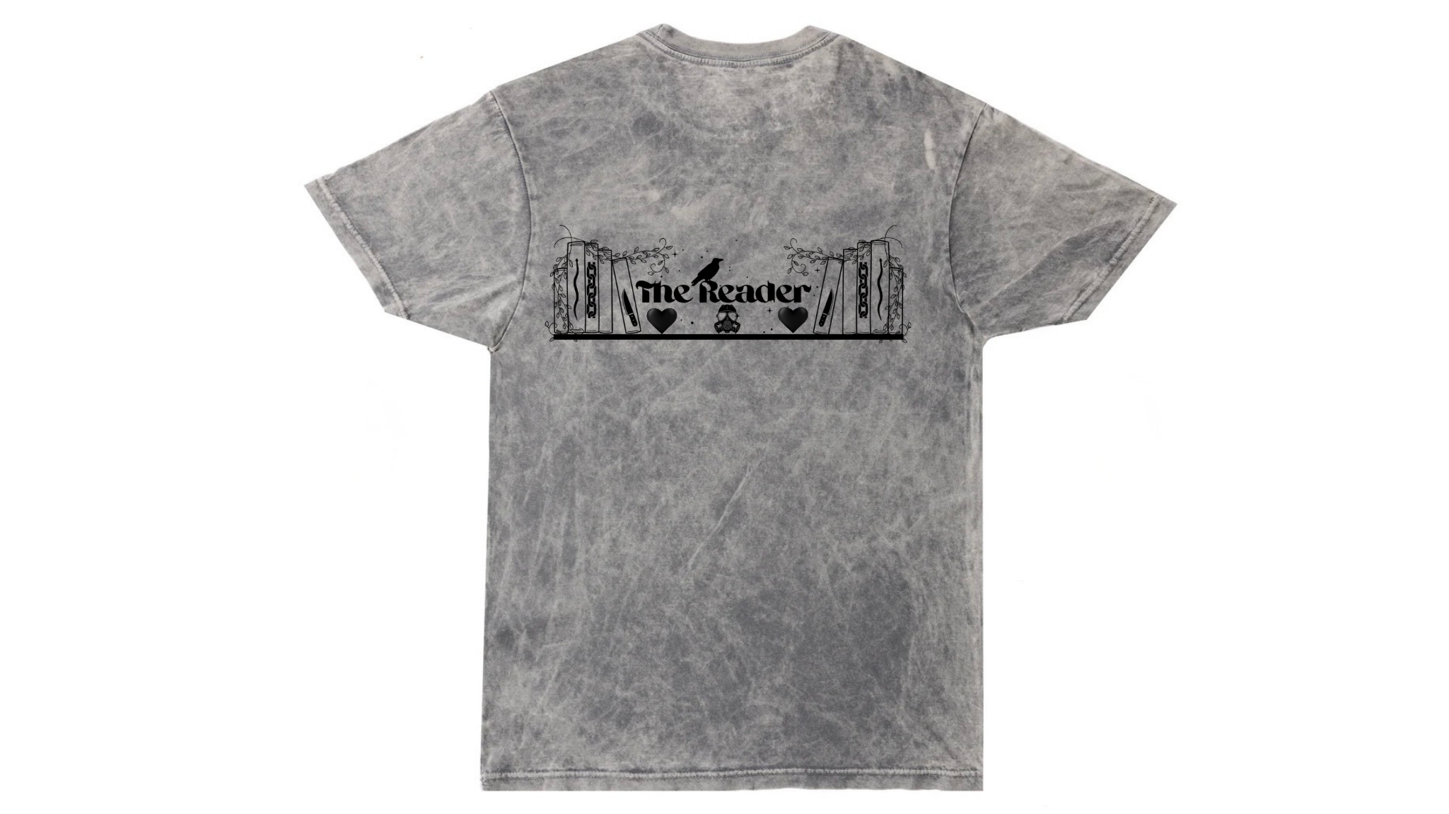 Crystal-Wash Dark Romance Bookcase Shirt